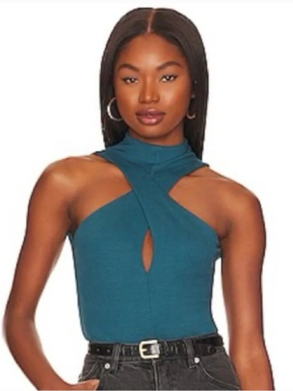 alix nyc bodysuit 63BK10 EVA BODY PRUSSIAN BLUE M